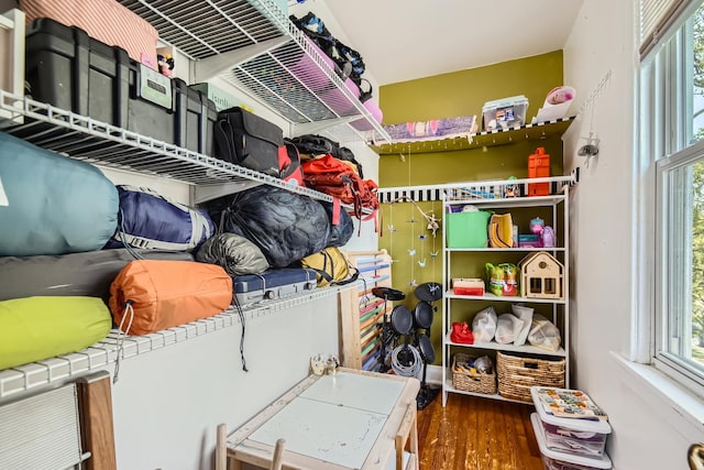 view of storage room