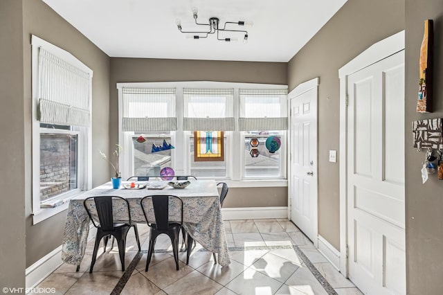 dining area with baseboards