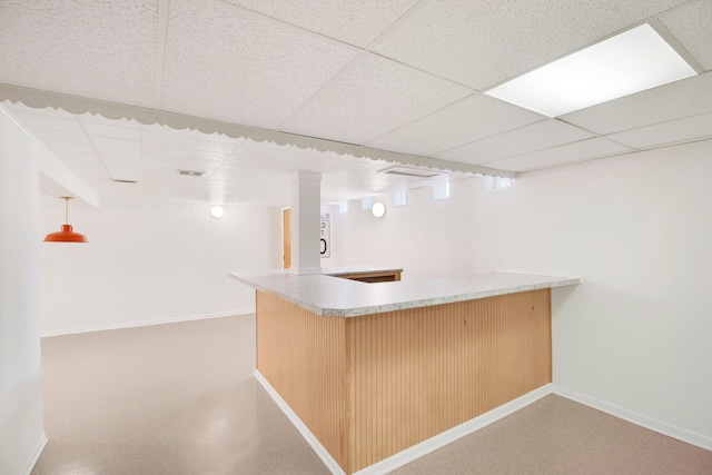 2547 2nd Ave, North Riverside, IL 60546 - indoor bar featuring a drop ceiling and baseboards