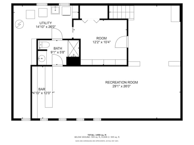 2547 2nd Ave, North Riverside, IL 60546 - home floor plan