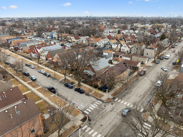 drone / aerial view with a residential view