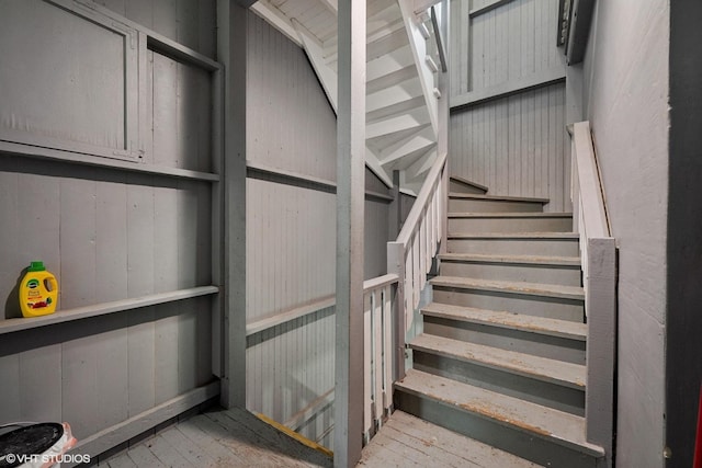 2531 W Lyndale St, Chicago, IL 60647 - stairway with wood-type flooring