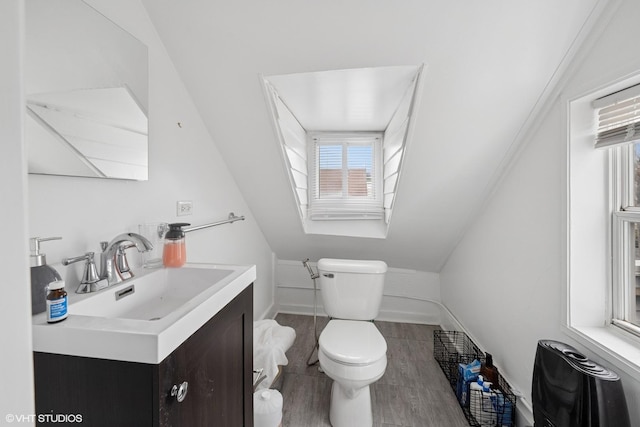 2531 W Lyndale St, Chicago, IL 60647 - bathroom featuring vanity and wood finished floors