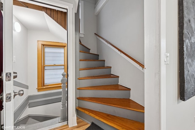 2531 W Lyndale St, Chicago, IL 60647 - stairs featuring wood finished floors