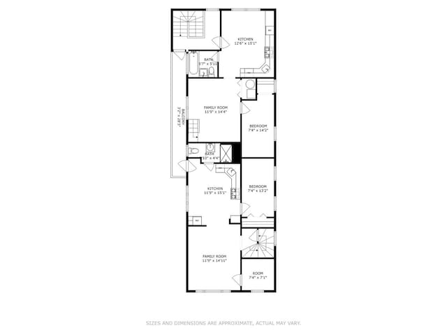 2531 W Lyndale St, Chicago, IL 60647 - view of floor plan / room layout