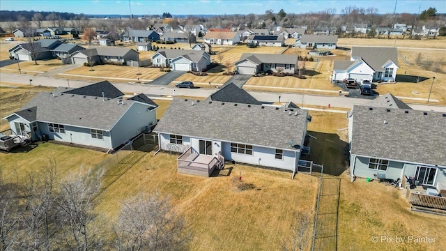 birds eye view of property featuring a residential view