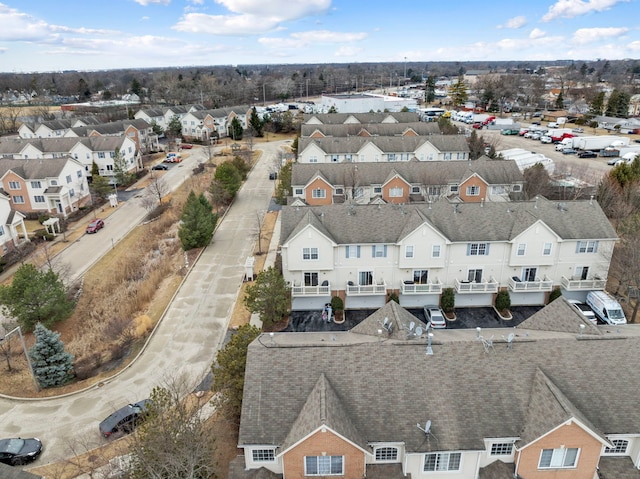 birds eye view of property featuring a residential view