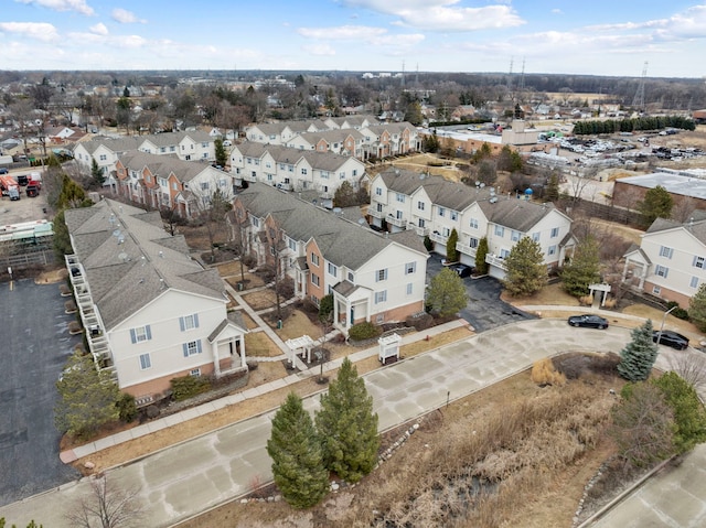 aerial view featuring a residential view