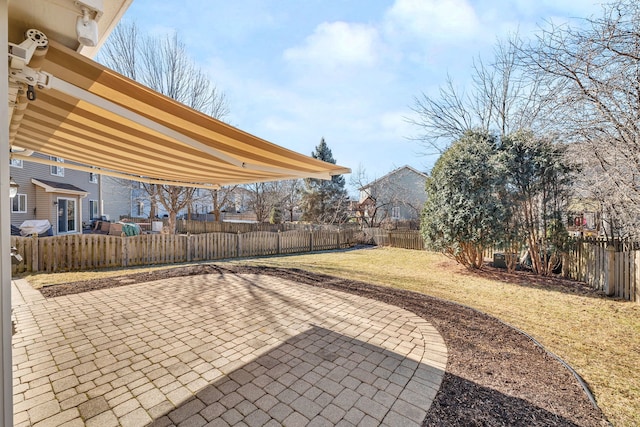 view of patio / terrace featuring a fenced backyard