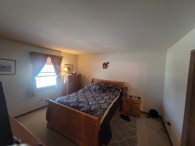 bedroom with carpet floors