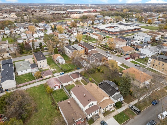 aerial view featuring a residential view