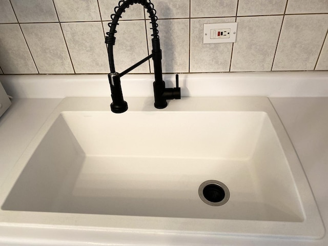 details with a sink