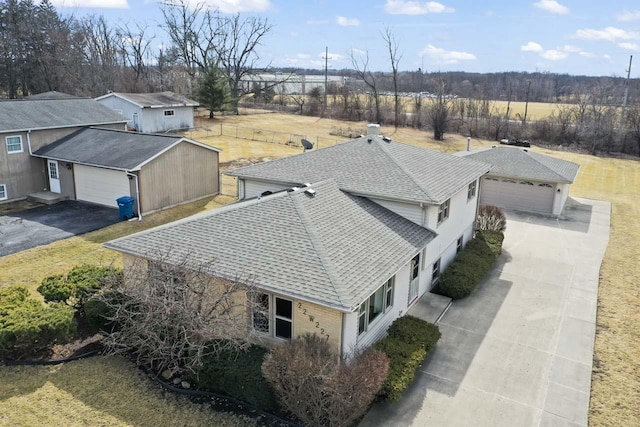 birds eye view of property