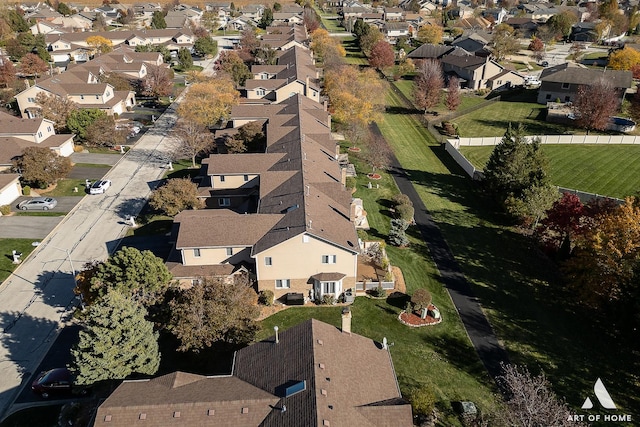 birds eye view of property featuring a residential view