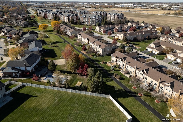 birds eye view of property featuring a residential view