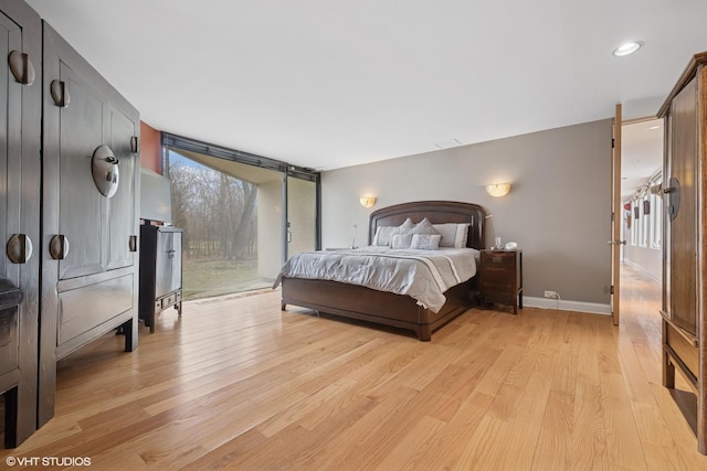 2000 Clendenin Ln, Riverwoods, IL 60015 - bedroom featuring light wood-style floors, access to outside, and recessed lighting