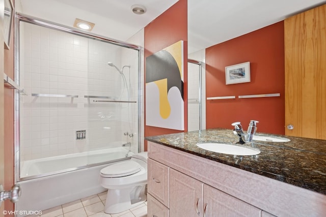 2000 Clendenin Ln, Riverwoods, IL 60015 - full bath featuring tile patterned flooring, enclosed tub / shower combo, and vanity
