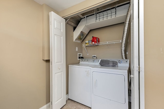 washroom featuring independent washer and dryer and laundry area