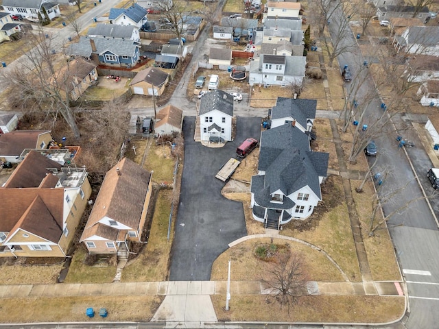 bird's eye view featuring a residential view