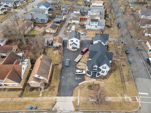 bird's eye view featuring a residential view