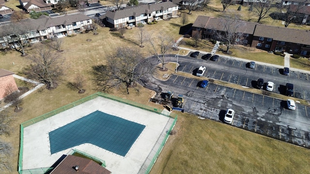 birds eye view of property featuring a residential view