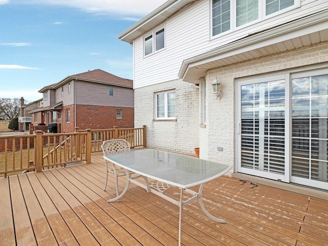 view of wooden terrace