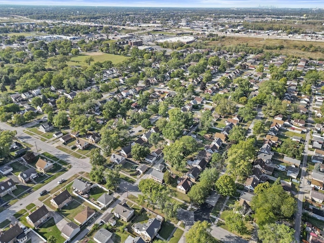 drone / aerial view with a residential view