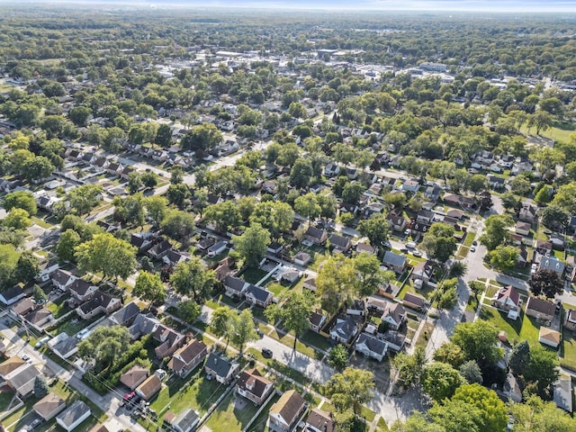 bird's eye view with a residential view