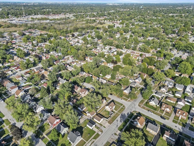 drone / aerial view with a residential view