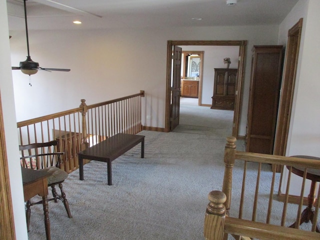 8032 Abbey Rd, Tinley Park, IL 60477 - corridor with carpet floors, baseboards, and recessed lighting