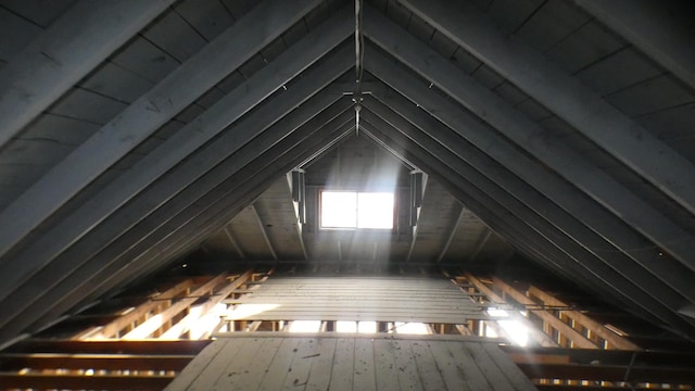 view of attic