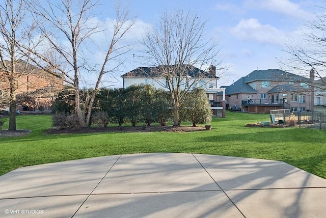 surrounding community featuring a lawn