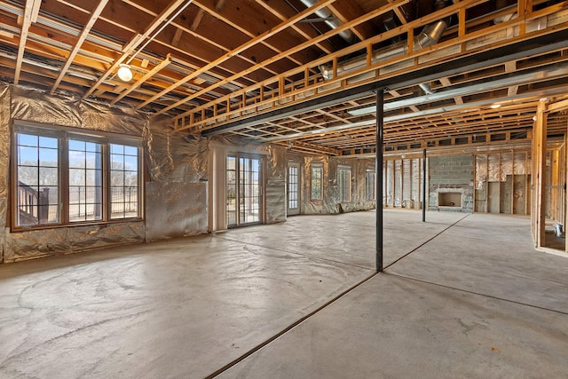 basement featuring a wealth of natural light