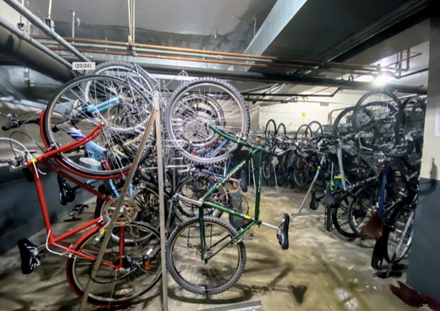 garage featuring bike storage