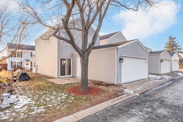 view of front of house with an attached garage