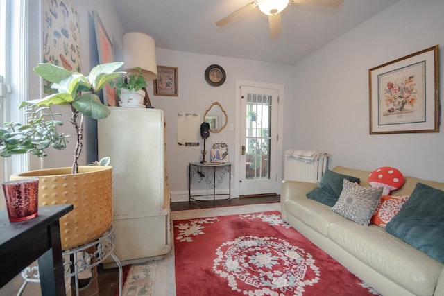 7940 S Oglesby Ave, Chicago, IL 60617 - living room with ceiling fan and wood finished floors