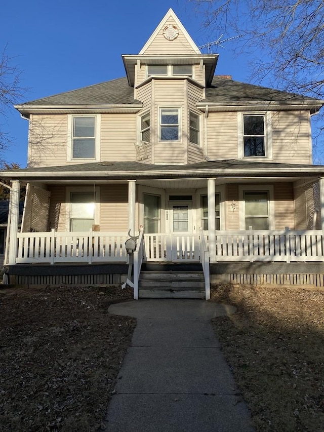 victorian home with covered porch