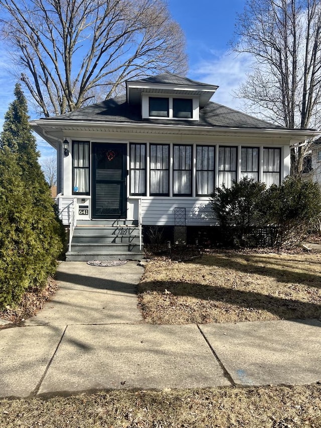 view of bungalow-style house