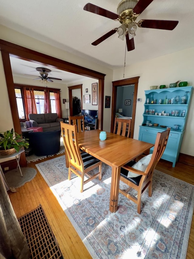 dining room featuring light wood-style floors