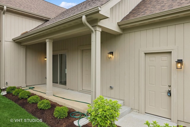 5912 Prairie Ridge Rd, Crystal Lake, IL 60014 - entrance to property with a shingled roof