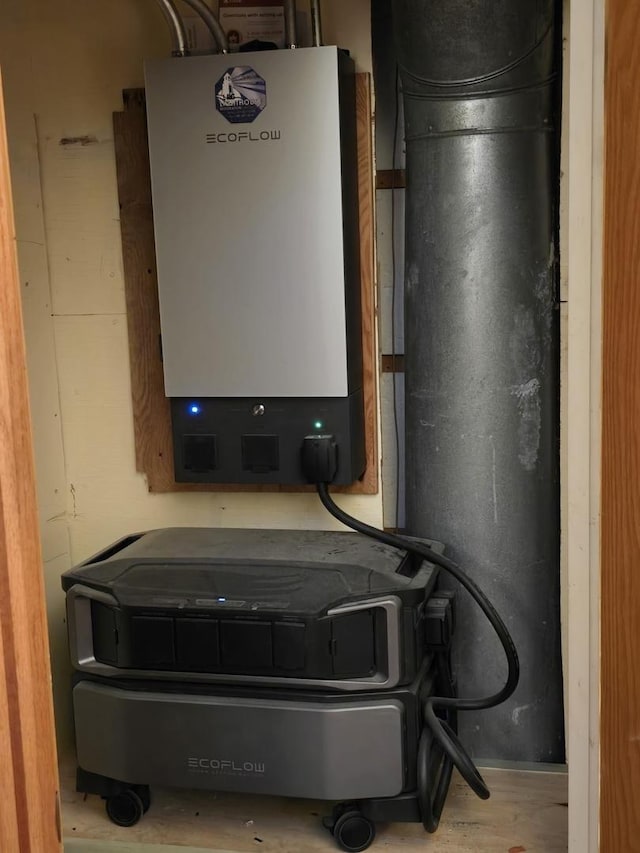 utilities featuring tankless water heater