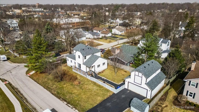 birds eye view of property featuring a residential view