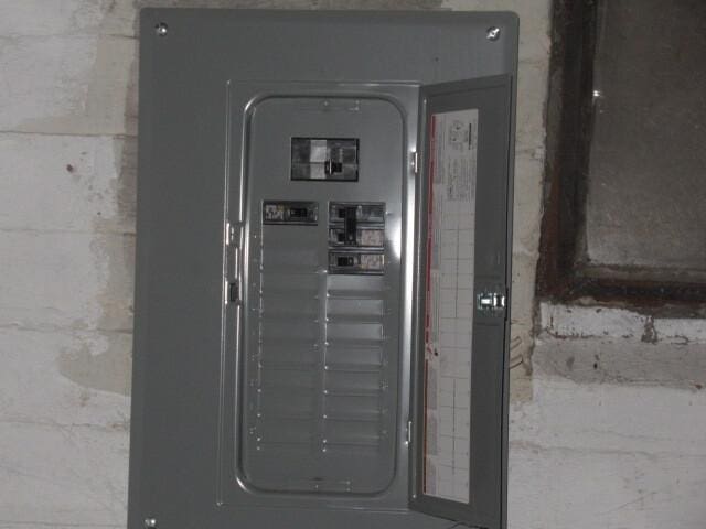 utility room featuring electric panel