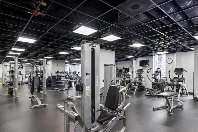 view of gym