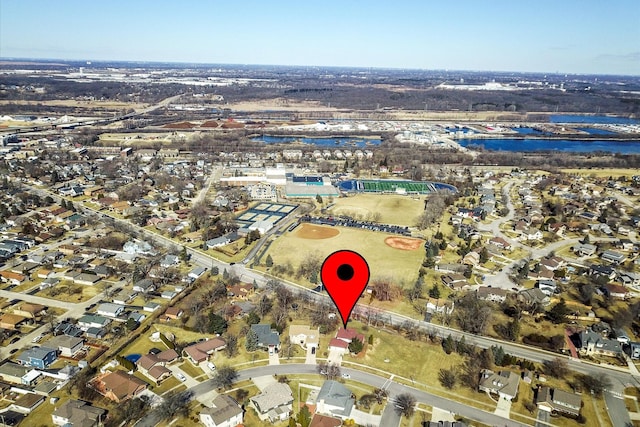 birds eye view of property