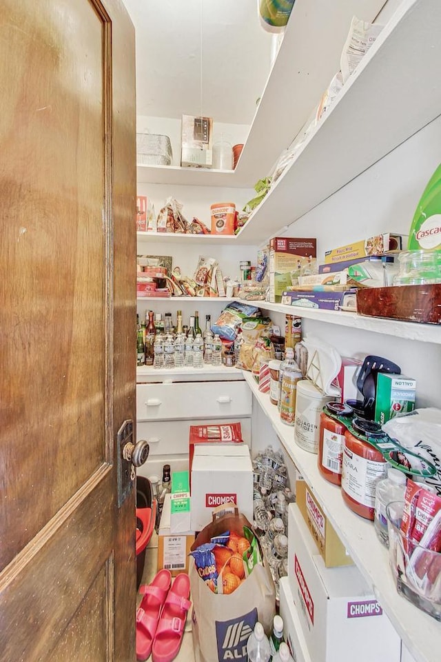 view of pantry