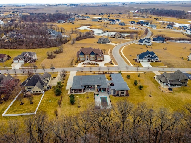 drone / aerial view featuring a residential view