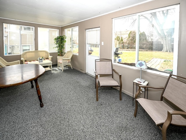 926 E Balsam Ln, Bartlett, IL 60103 - sunroom / solarium with plenty of natural light, carpet flooring, and baseboards