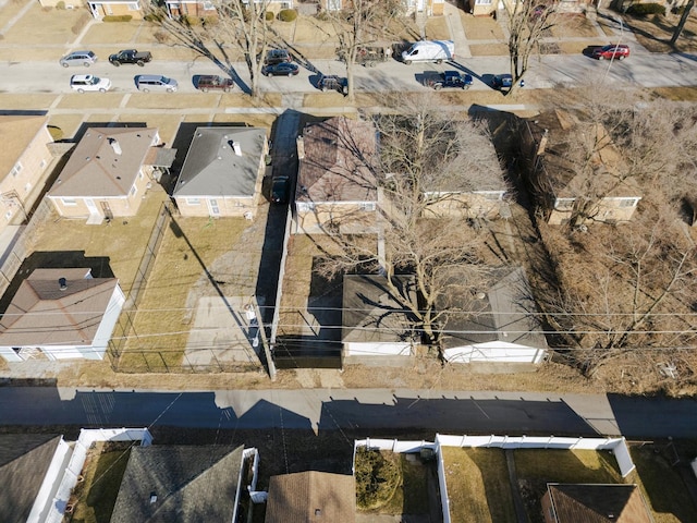 birds eye view of property featuring a residential view