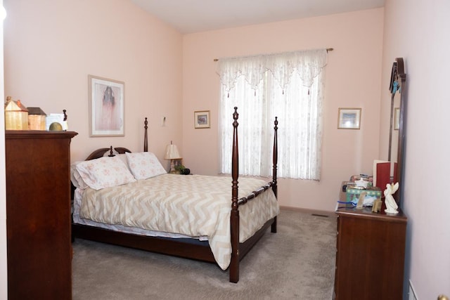 bedroom featuring carpet flooring